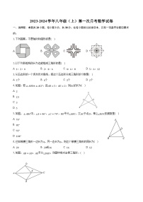 湖南省长沙市长沙县重点学校2023-2024学年八年级上学期第一次月考数学试卷(含解析)