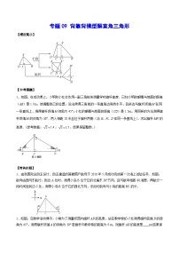 专题09 背靠背模型解直角三角形-中考数学重难点专项突破（全国通用）