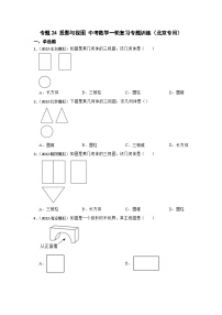 专题24 投影与视图 中考数学一轮复习专题训练（北京专用）