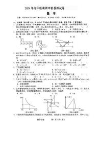 2024年河南省驻马店市正阳县一模数学试题（无答案）