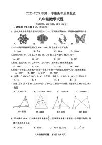 福建省龙岩市长汀县2023-2024学年八年级上学期期中质量检查数学试卷