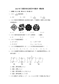 12，2023年广西梧州市长洲区中考 一模考试数学试卷