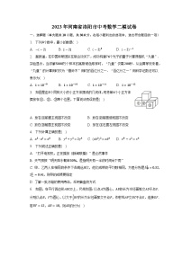 河南省洛阳市2023届九年级中考二模数学试卷(含解析)