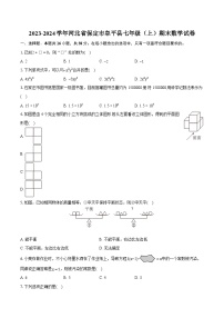 2023-2024学年河北省保定市阜平县七年级（上）期末数学试卷（含详细答案解析）