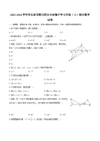 2023-2024学年河北省邯郸市武安市冶陶中学七年级（上）期末数学试卷（含详细答案解析）