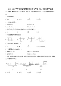 2023-2024学年江苏省盐城市东台市七年级（上）期末数学试卷（含详细答案解析）