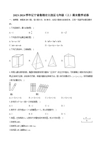 2023-2024学年辽宁省盘锦市大洼区七年级（上）期末数学试卷（含详细答案解析）