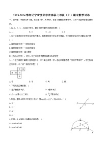 2023-2024学年辽宁省沈阳市法库县七年级（上）期末数学试卷（含详细答案解析）