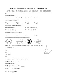 2023-2024学年上海市金山区七年级（上）期末数学试卷（含详细答案解析）