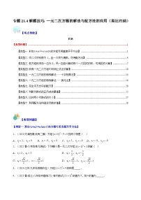 专题21.4 解题技巧：一元二次方程的解法与配方法的应用（类比归纳，十大类型）-九年级数学上册重难点专题提优训练（人教版）