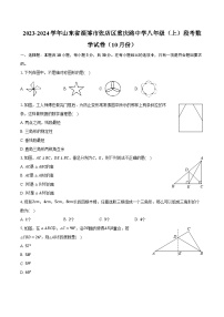 2023-2024学年山东省淄博市张店区重庆路中学八年级（上）段考数学试卷（10月份）（含解析）