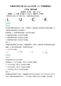 26，黑龙江省哈尔滨美佳外国语学校2023-2024学年八年级下学期开学考试数学试题