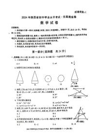 38，2024年陕西省榆林市第五中学中考数学一模试卷