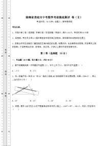 【历年真题】湖南省娄底市中考数学考前摸底测评 卷（Ⅱ）（含答案解析）