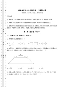 【历年真题】湖南省武冈市中考数学第二次模拟试题（含详解）