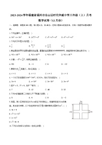 2023-2024学年福建省福州市仓山区时代华威中学八年级（上）月考数学试卷（12月份）(含解析）