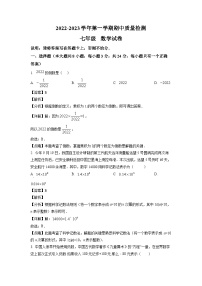 江西省萍乡市安源区2022-2023学年七年级上学期期中质量检测数学试卷（解析版）