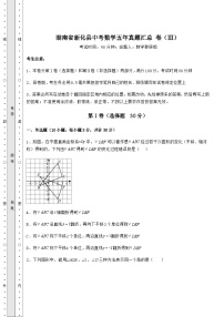 【难点解析】湖南省新化县中考数学五年真题汇总 卷（Ⅲ）（含答案及详解）