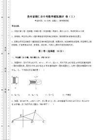 【真题汇编】贵州省铜仁市中考数学模拟测评 卷（Ⅰ）（含答案详解）