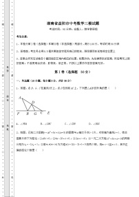 【真题汇编】湖南省益阳市中考数学三模试题（精选）