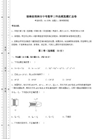 【真题汇编】湖南省株洲市中考数学三年高频真题汇总卷（含答案解析）