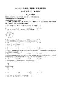 河北省邯郸市馆陶县实验中学2023-2024学年九年级上学期期中数学试题