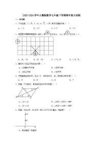 2023-2024学年人教版数学七年级下册期中复习训练