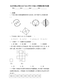 北京市景山学校2023~2024学年八年级上学期期末数学试题