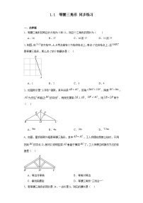 北师大版八年级下册1 等腰三角形当堂检测题