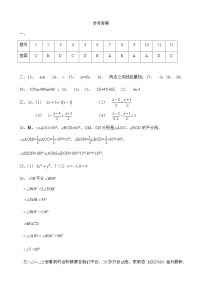 95，黑龙江省绥化市安达市吉星岗镇第一中学2023-2024学年七年级下学期开学考试数学试题