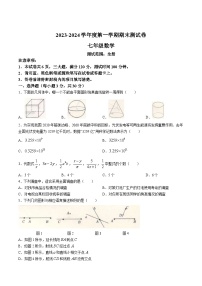 河南省平顶山市宝丰县五校2023-2024学年七年级上学期期末数学试卷(含答案)