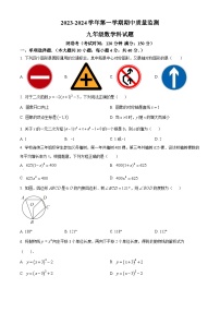 福建省龙岩市莲东中学2023-2024学年九年级上学期期中数学试题（原卷版+解析版）