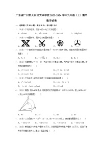 广东省广州市天河区大华学校2023-2024学年九年级上学期期中数学试卷