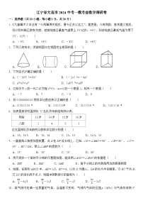 辽宁省大连市2024中考一模考前数学调研卷+