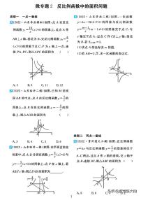 2024年中考数学重难专题二：反比例函数中的面积问题（含答案解析