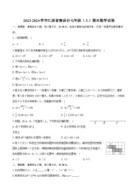 2023-2024学年江西省南昌市七年级（上）期末数学试卷（含详细答案解析）