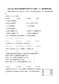 2023-2024学年山东省滨州市邹平市七年级（上）期末数学试卷（含详细答案解析）