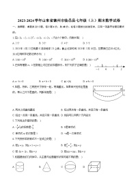 2023-2024学年山东省德州市临邑县七年级（上）期末数学试卷（含详细答案解析）