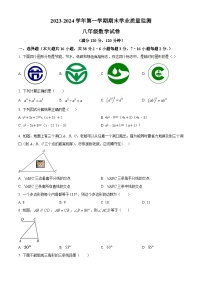 河北省保定市满城区2023-2024学年八年级上学期期末数学试题（原卷版+解析版）