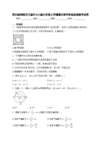 四川省绵阳市江油市2024届九年级上学期期末教学质量监测数学试卷(含答案)