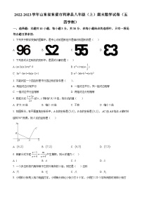 山东省东营市利津县2022-2023学年八年级上学期期末数学试题（原卷版+解析版）