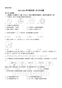 山东省德州市宁津县第四、第五实验中学2023-2024学年九年级上学期12月月考数学试题