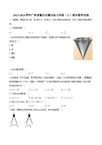 2023-2024学年广东省肇庆市德庆县七年级（上）期末数学试卷（含详细答案解析）