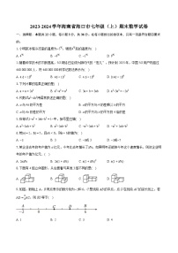 2023-2024学年海南省海口市七年级（上）期末数学试卷（含详细答案解析）