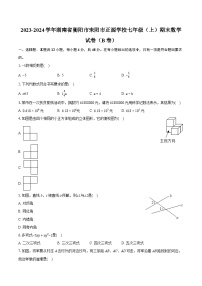 2023-2024学年湖南省衡阳市耒阳市正源学校七年级（上）期末数学试卷（B卷）（含详细答案解析）