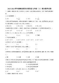 2023-2024学年湖南省邵阳市邵阳县七年级（上）期末数学试卷（含详细答案解析）