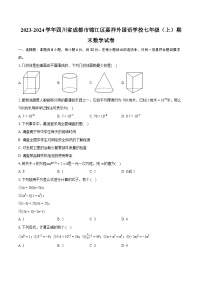 2023-2024学年四川省成都市锦江区嘉祥外国语学校七年级（上）期末数学试卷（含详细答案解析） (1)