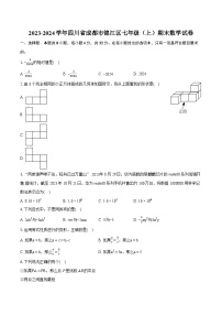 2023-2024学年四川省成都市锦江区七年级（上）期末数学试卷（含详细答案解析）