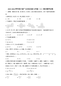 2023-2024学年四川省广元市旺苍县七年级（上）期末数学试卷（含详细答案解析）