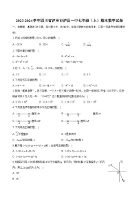 2023-2024学年四川省泸州市泸县一中七年级（上）期末数学试卷（含详细答案解析）